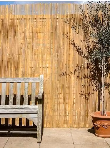 Papillon Brown Woven Bamboo Slat Fencing Screening Mat, H: 200 cm x W: 300 cm – 1