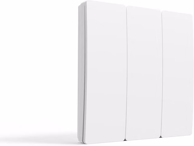 EnerJ Smart ECO SERIES Wireless Kinetic 3 Gang Switch, White
