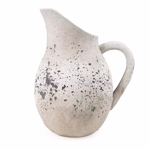 Madison & Mayfair White Ceramic Terracotta Jug