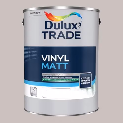 Dulux Trade Vinyl Matt Dispersion Paint in Perfectly Taupe Beige, 5 l