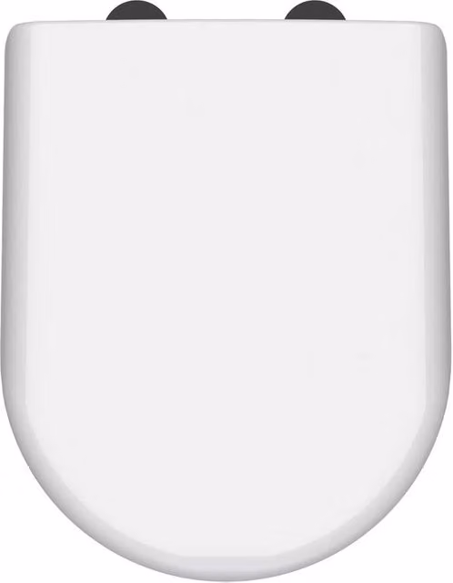Balterley D-Shaped Soft Close Gloss White Toilet Seat
