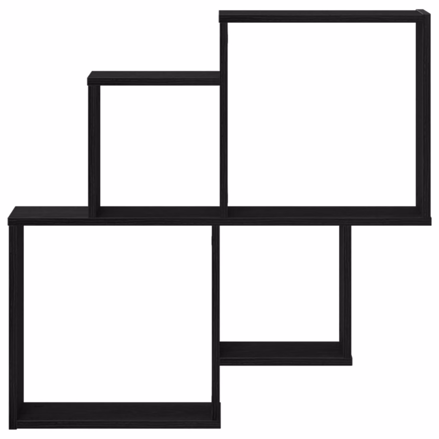 Berkfield Home Black Oak Wall Mounted Cube Cabinet, W/D/H: 80 x 15 x 78.5 cm – 4