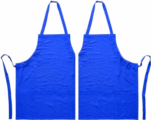 Nicola Spring Cotton Kitchen Bib Aprons, Pack of 2, Blue – 1