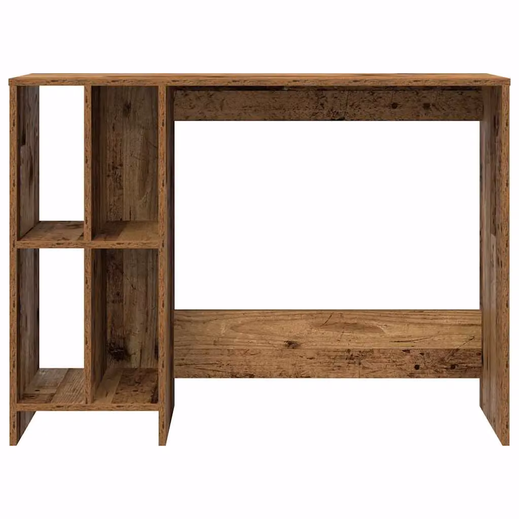 Berkfield Modern Writing Desk in Brown Engineered Wood, W/D/H: 102.5 x 35 x 75 cm – 4