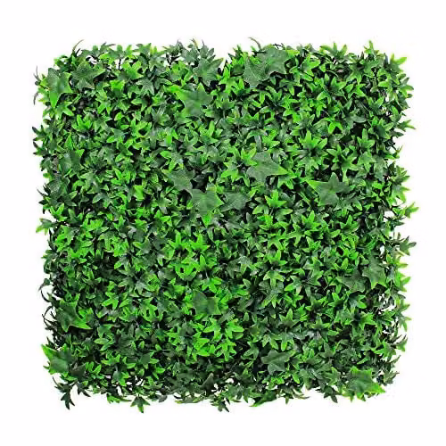 Best Artificial Green Ivy Hedging Mat for Living Walls, W/D/H: 50 x 50 x 50 cm