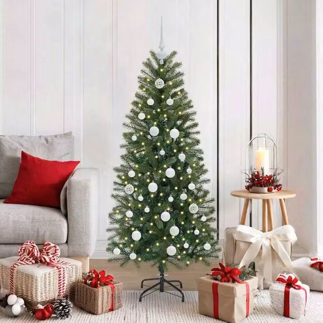 Berkfield Home Green Artificial Christmas Tree with 150 LEDs, Height: 150 cm – 1