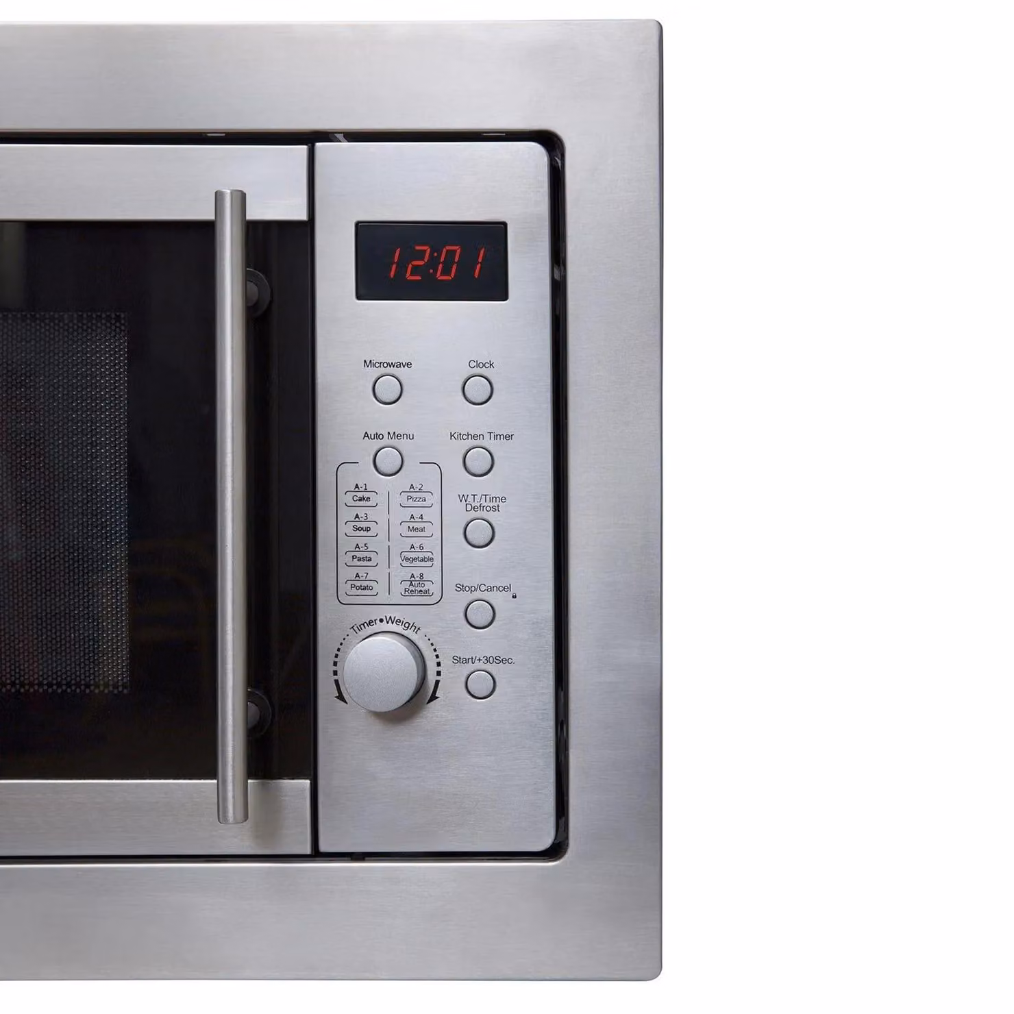 SIA BIM20SS 20L Integrated Built-in Solo Microwave Oven in Stainless Steel Metallic Silver with Digital Timer – 3