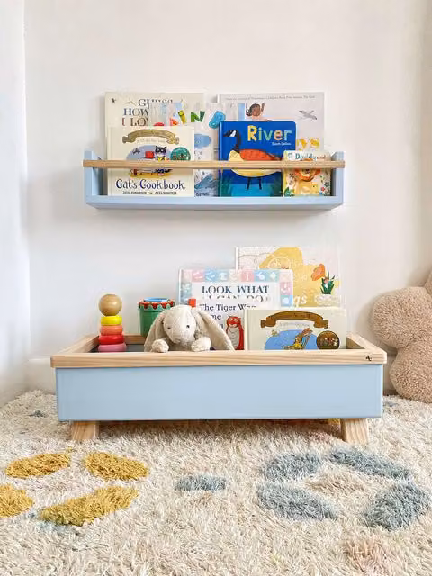 Autumns Corner Colour Pop Large Book and Toy Trough in Light Blue