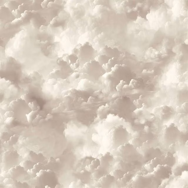 Arthouse Vanilla Skies Abstract Modern Matt Wallpaper in White