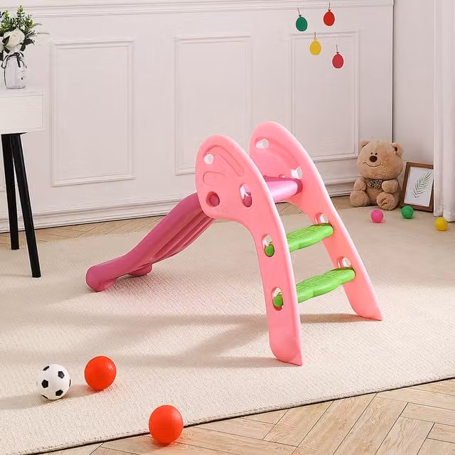 Livingandhome Foldable Lightweight Junior Play Slide in Pink
