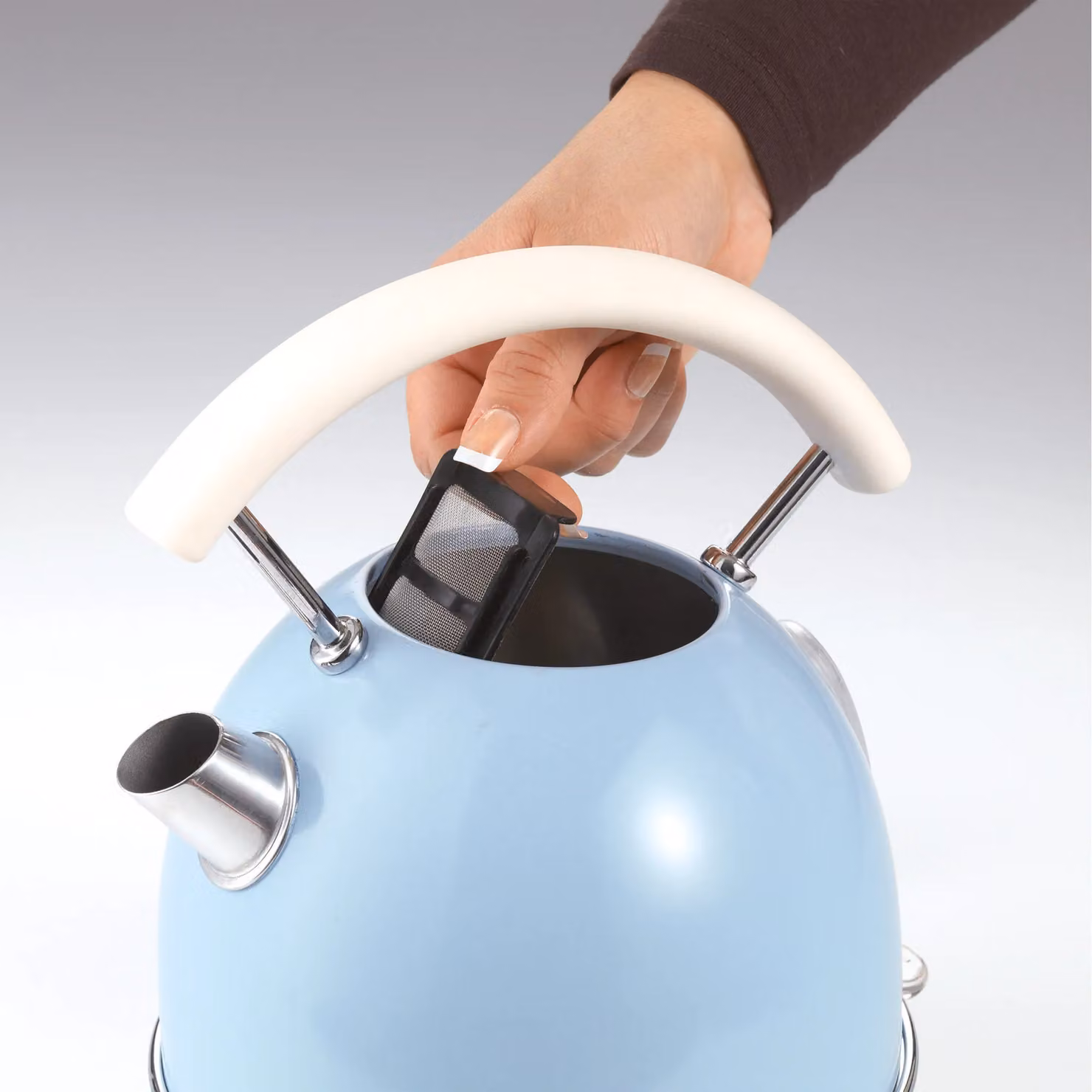 Ariete Vintage Blue Dome Kettle, 4 Slice Toaster and Microwave Set – 2