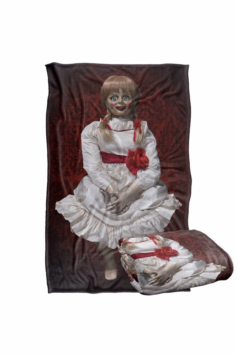 LOGOVISION Annabelle 3 Doll Poster Super Soft Fleece Throw Blanket, Multicolour, W: 91 cm, D: 147 cm – 7