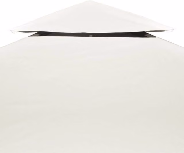 Berkfield Home Replacement Gazebo Canopy Cover in White Polyester, W x D: 4 x 3 m