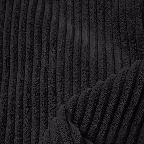 rucomfy Jumbo Cord Bean Bag Floor Cushion in Black – 3