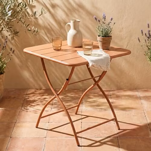 Core Products Rimini Folding Bistro Table, Powder-Coated Alloy Steel, W/D/H: 60 x 60 x 73.5 cm – 3