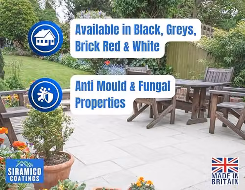 SIRAMICO COATINGS Water Based Patio Paint, 5 Litre, Brick Red – 4