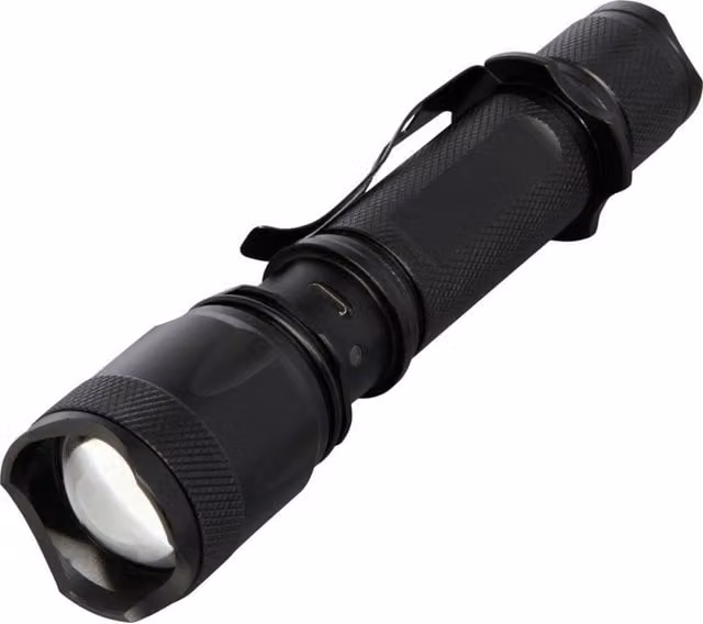 Stac Mears LED Hand Torch in Black Aluminium