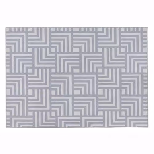 Phoenox Textiles Limited Origins Soho Washable Geometric Rug, Grey, W: 120 cm, L: 170 cm