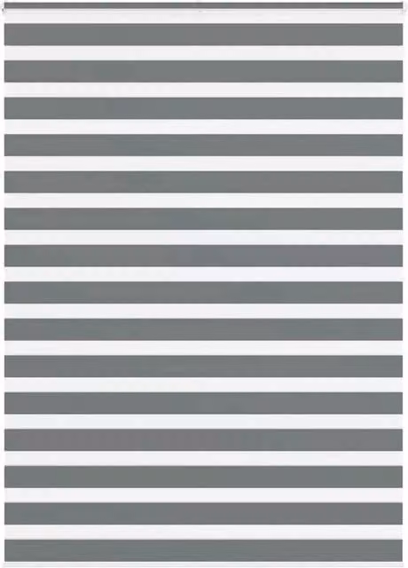 Berkfield Home Zebra Blind in Dark Grey, W: 155 cm, H: 200 cm