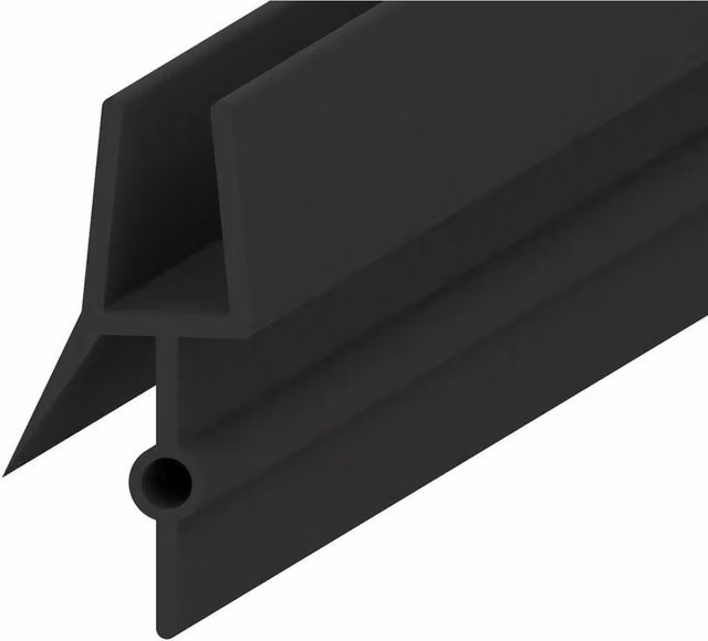 PAWNORA Black Plastic Shower Seal Strip