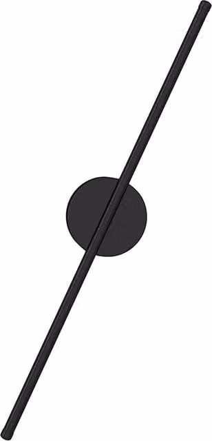 Living Star Minimalist Linear LED Wall Sconce Bar Light in Black with Warm White Light