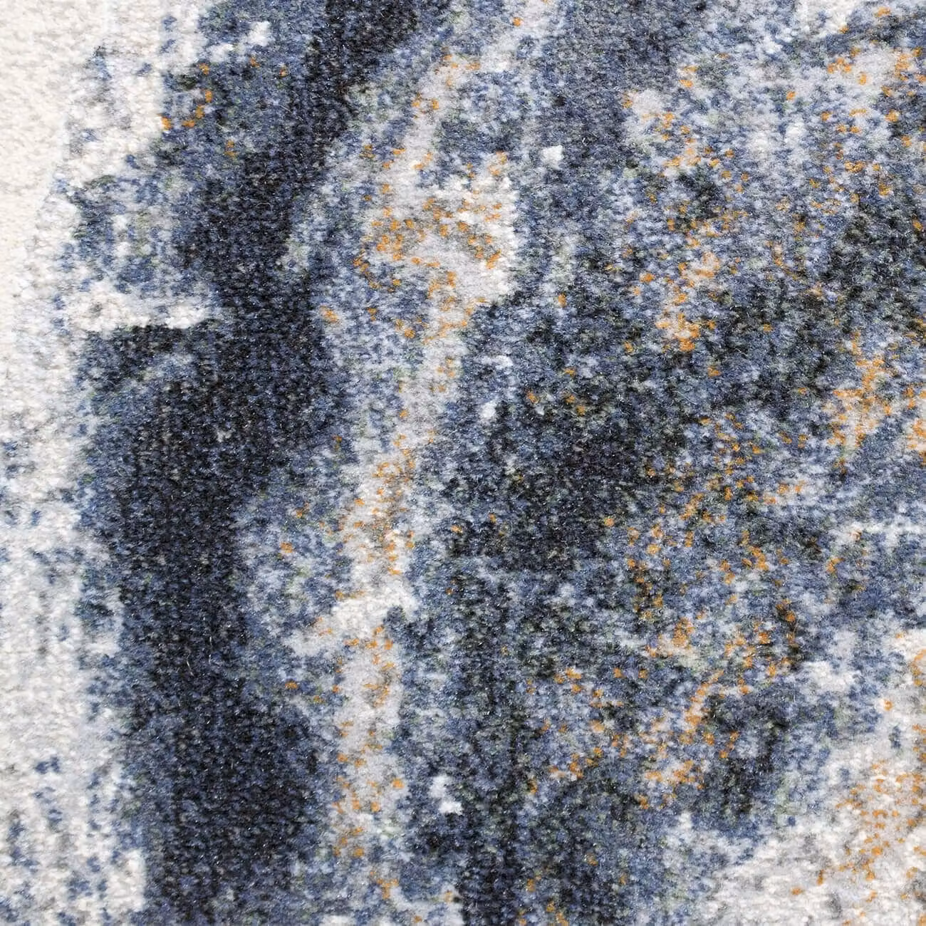 The Rug Shop UK Blue Modern Abstract Machine Woven Area Rug W: 200 cm, D: 290 cm – 3