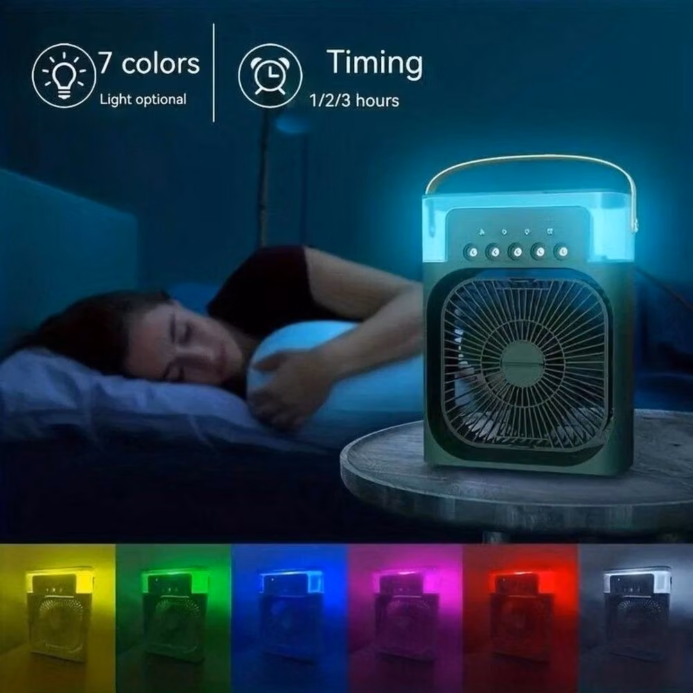 FLAVORA Black Mini Portable Air Cooler Fan – 3