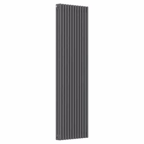 Lux Heat Anthracite Grey Vertical 3 Column Traditional Radiator H: 180 cm, W: 56 cm – 2