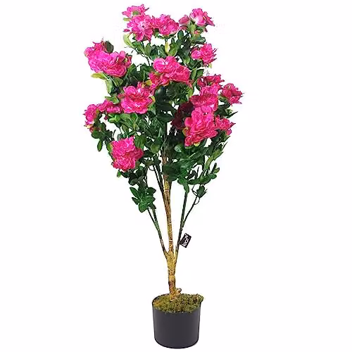 Leaf 100cm Premium Artificial Azalea Pink Potted Plant – 2