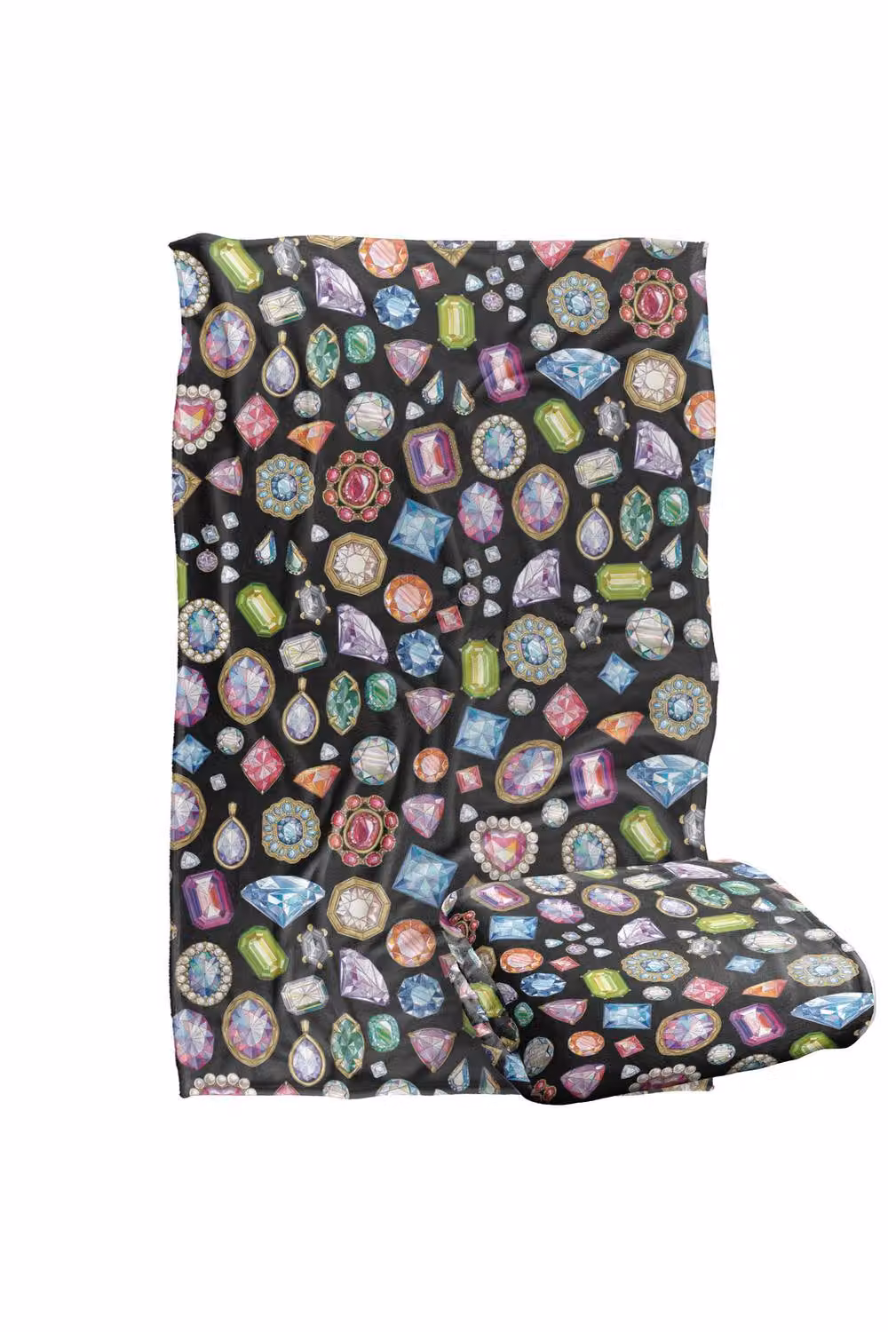 Netflix Bridgerton Crown Jewels Multicolour Silky Touch Super Soft Fluffy Polyester Throw Blanket for Adults – 2