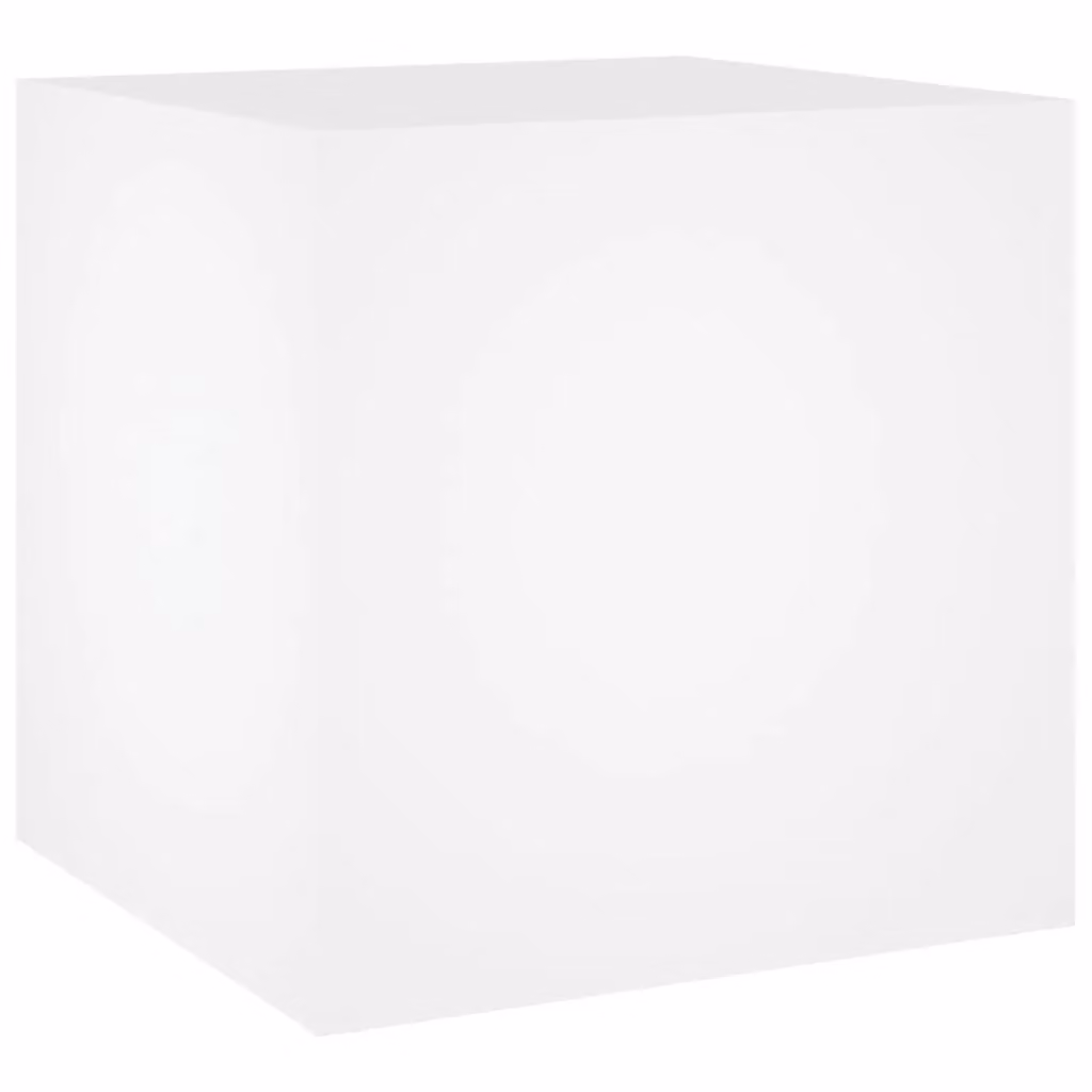 Berkfield Home White Engineered Wood Planter Tub, W/D/H: 40 x 40 x 40 cm – 2