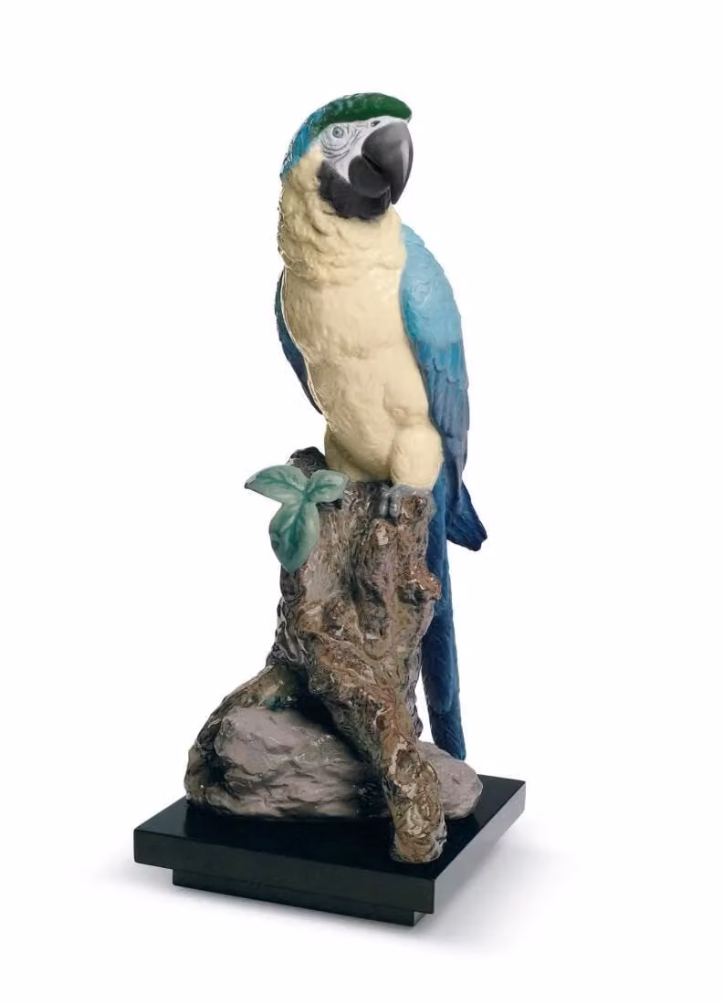 Lladró Multicolour Macaw Bird Porcelain Sculpture