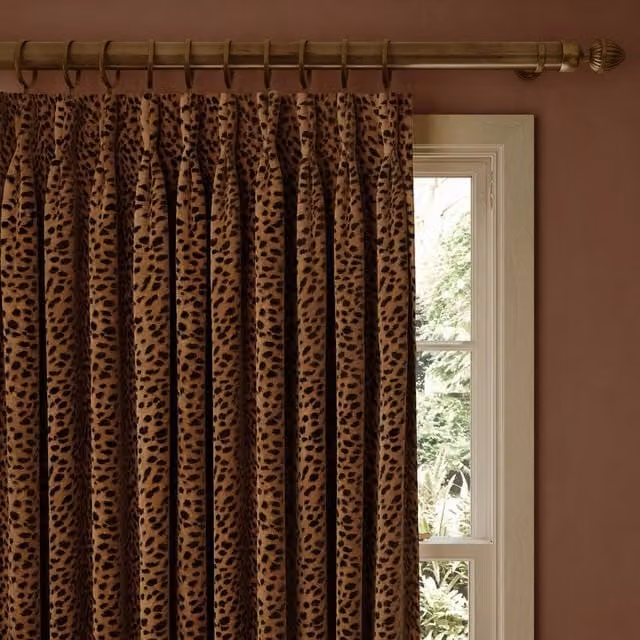 House of Hackney Savanna Velvet Curtain in Cosmos Brown