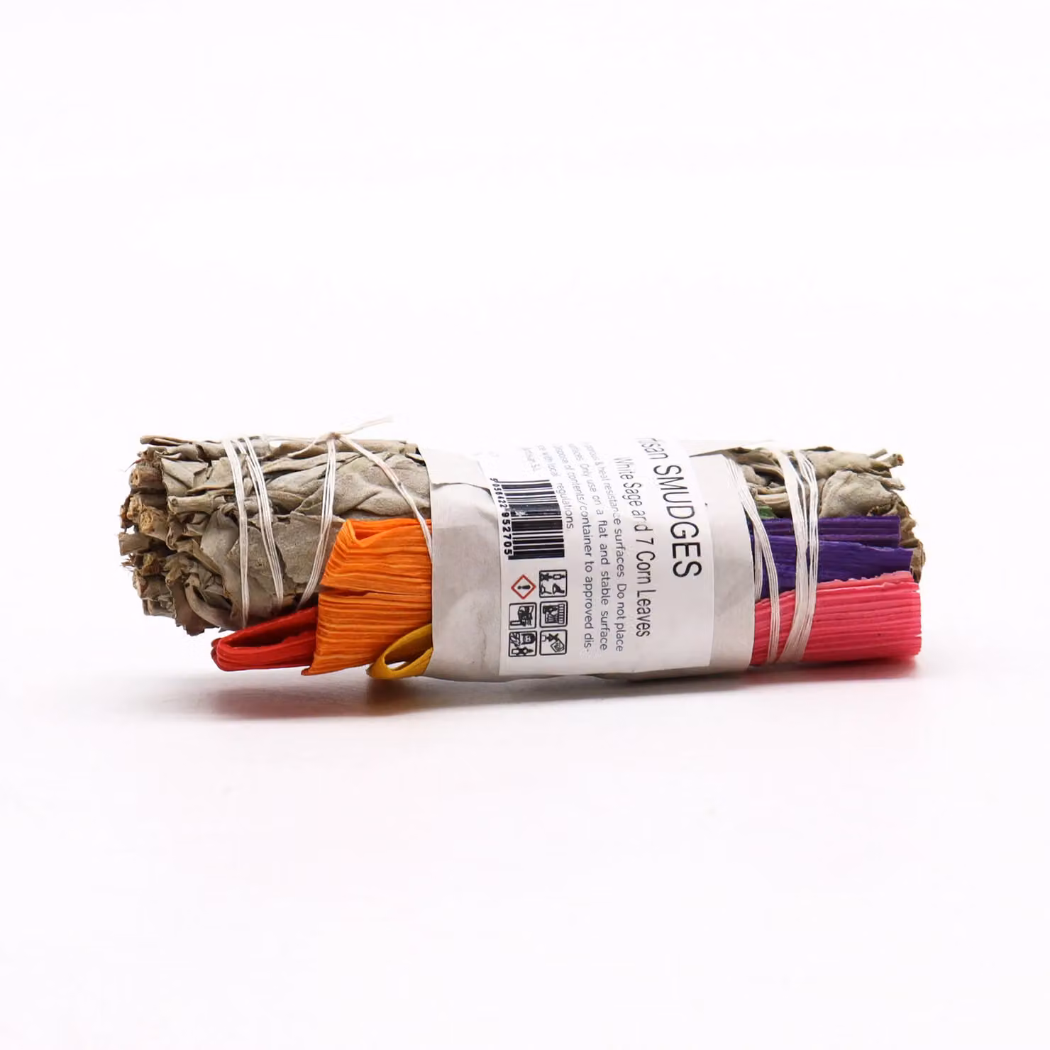 KDMD Multicolour Smudge Stick with White Sage and 7 Corn Leaves – 2