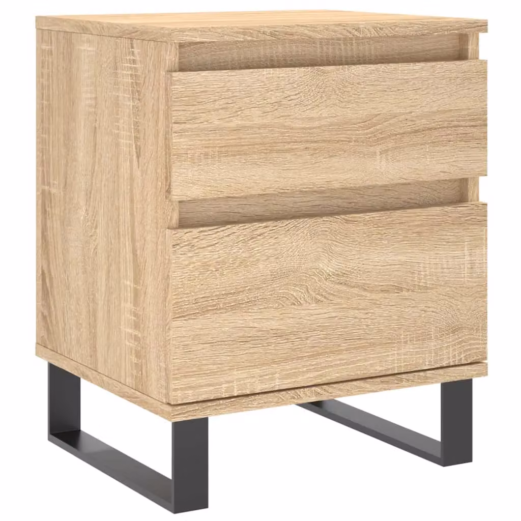 Berkfield Home Sonoma Oak Bedside Cabinet in Brown, W/D/H: 40 x 35 x 50 cm – 2