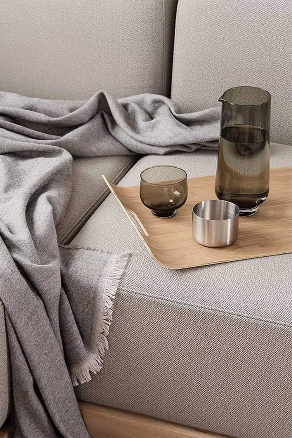 Blomus Wilo Wood Tray Large with Handles, Solid Oak, Brown – 2