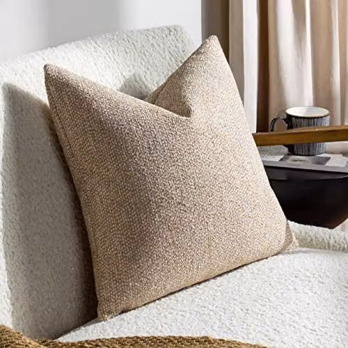 Riva Home Tiona Square Polyester Filled Cushion, Toffee / Nougat, W/D/H: 50 x 50 x 50 cm – 3