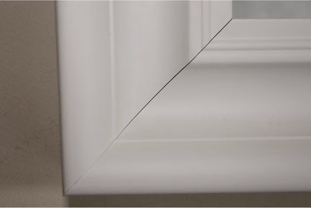 Tomblin Modern Accent Wall Mirror in White, Diameter: 81 cm