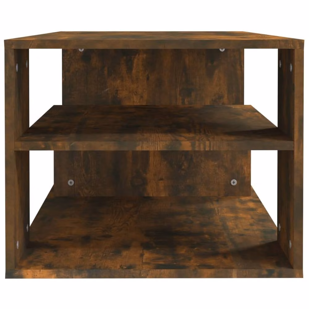 Berkfield Home Modern Rectangular Coffee Table in Smoked Oak Brown, W/D/H: 100 x 50 x 40 cm – 3