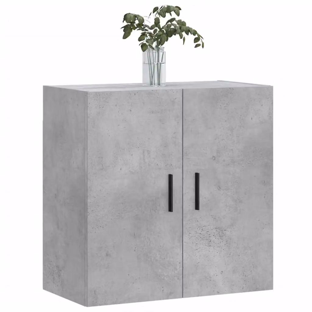 Berkfield Home Wall Cabinet in Concrete Grey, W/D/H: 60 x 31 x 60 cm – 2