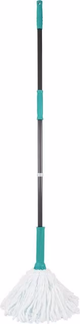 JVL Super Absorbent Easy Twist Microfibre Floor Mop with Wringer, Turquoise and Grey