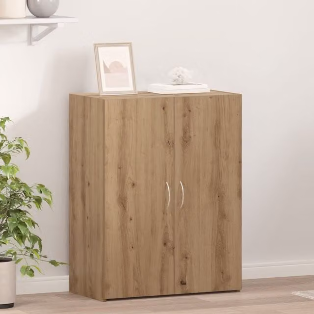 Berkfield Home Office Cabinet in Artisan Oak Brown, W/D/H: 60 x 32 x 77.5 cm – 1