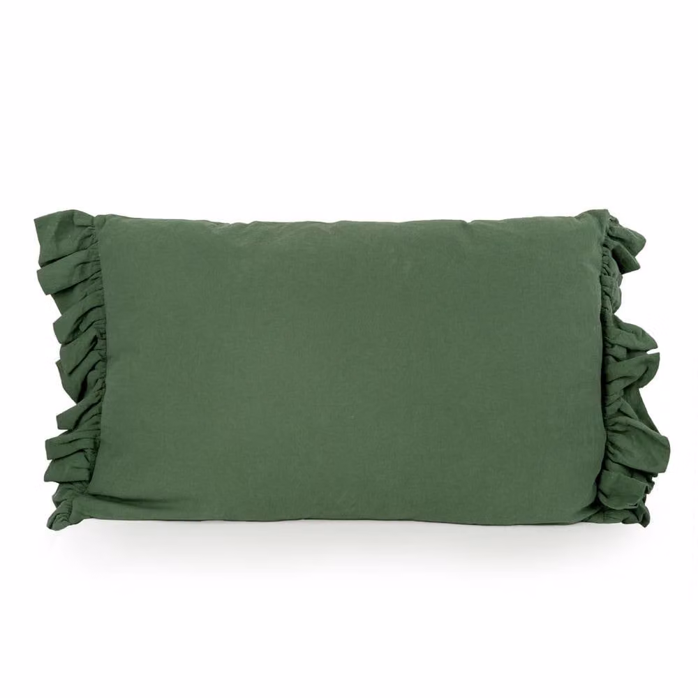 Madison & Mayfair Green Plain Rectangular Cushion W: 60 cm, H: 40 cm – 2