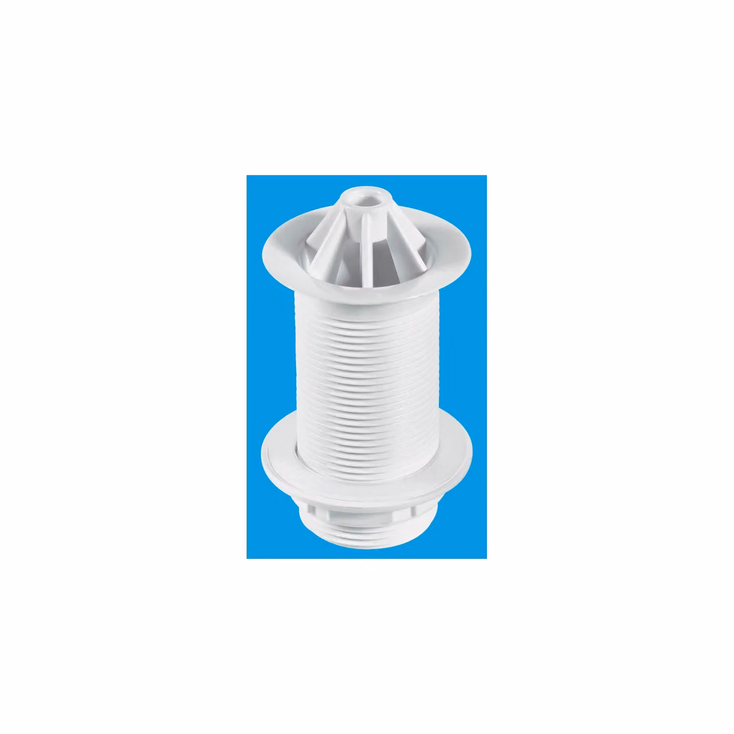 McAlpine WU10 1.25 inch Domed Flange Urinal Waste in White Plastic – 2