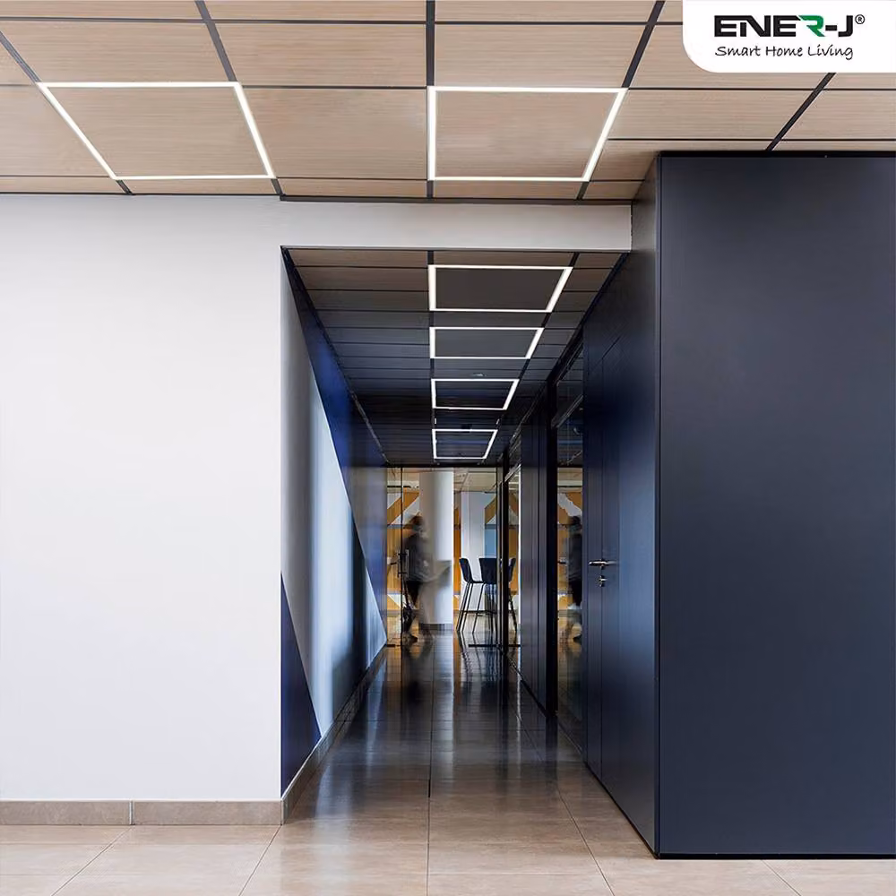 ENER-J 40W Border Line LED Light Panel, 6000K Cool White, 4000 Lumens, White, W/D: 60 x 60 cm – 3