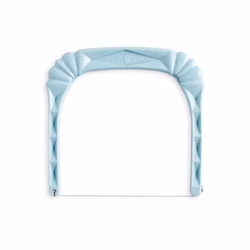 Nordic Ware Blue Adjustable Bundt Slicer with Stainless Steel and Plastic Construction