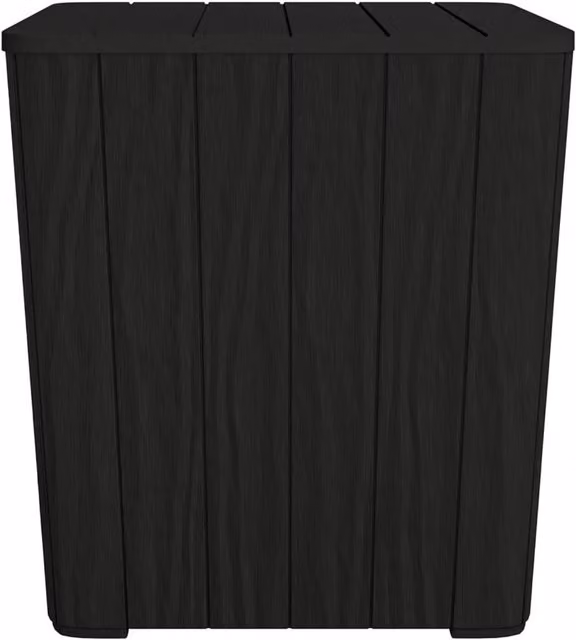 Berkfield Home Garden Table with Removable Lid in Matt Black Polypropylene – 1