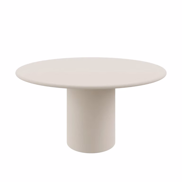 Dome Deco LAYA Round Dining Table in White