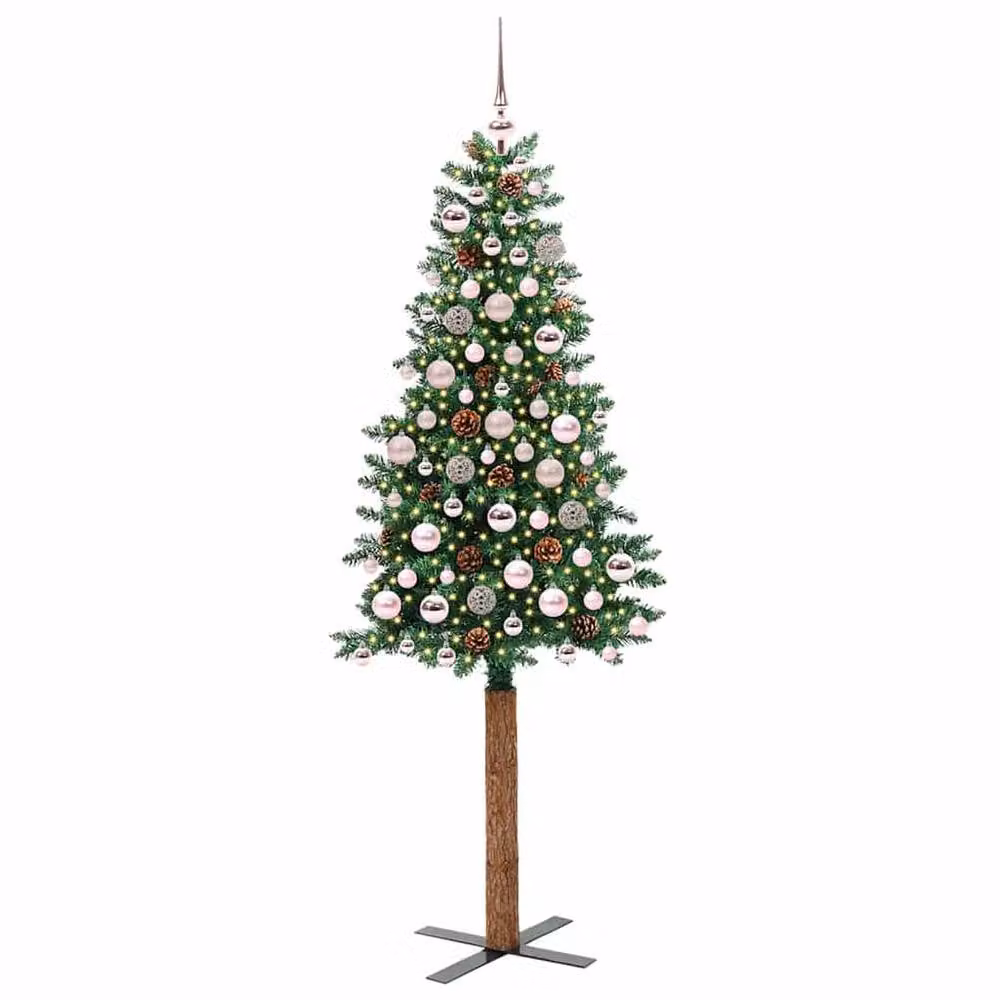 Berkfield Home Slim Green Christmas Tree, Height: 180 cm – 2