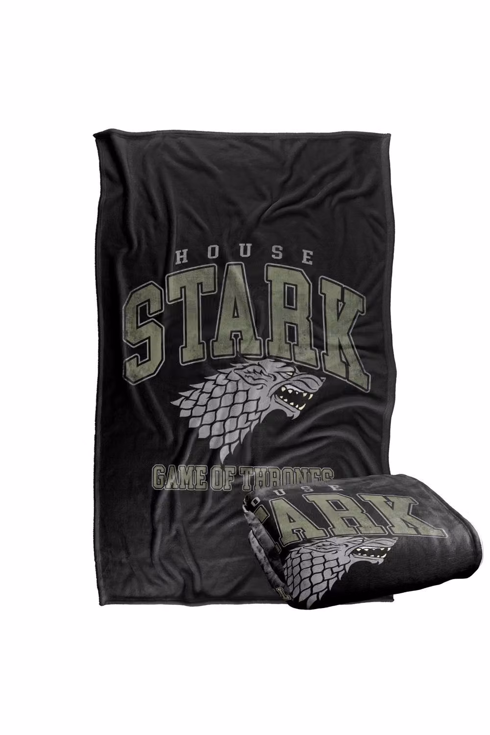 Warner Bros. Game of Thrones Varsity Stark Super Soft Fleece Throw Blanket, Multicolour, W: 91.44 cm, H: 147 cm – 7